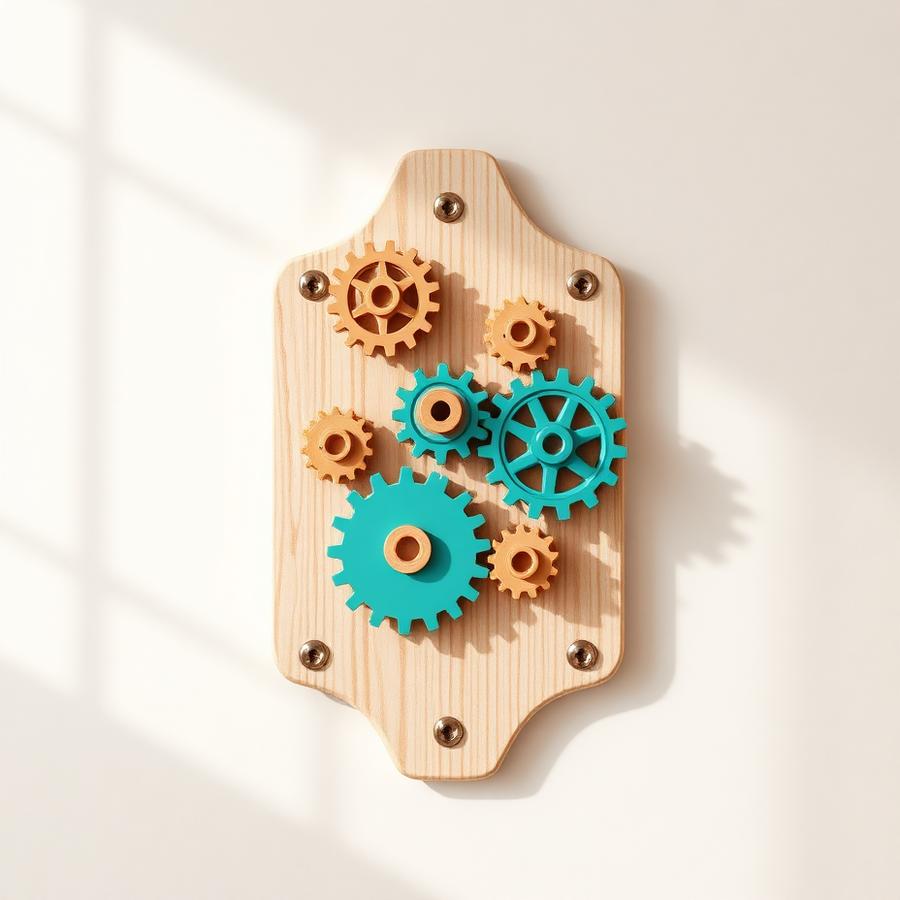 Kinetic Gear Wall — A wall-mounted machine children design themselves
